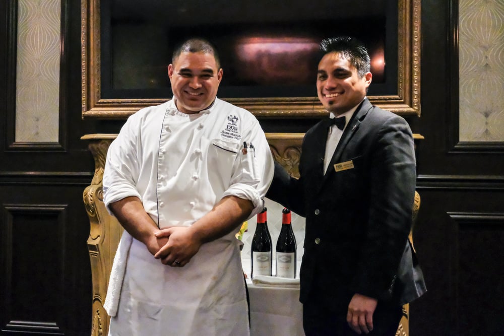 Hy's Executive Chef Justin Inagaki and Manager Jonah Galase. 