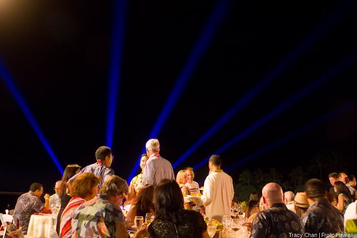 Diners on the VIP platform.