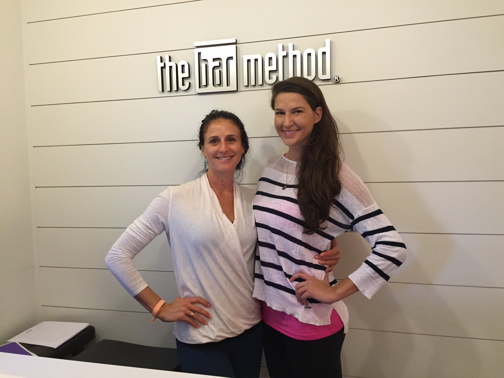 Elaina Olson, right, worked at The Bar Method's San Francisco headquarters and then moved to Hawaii to open the Honolulu studio.
