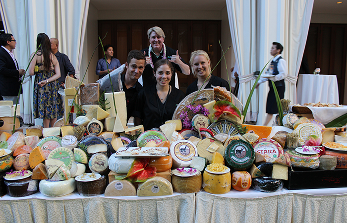 Torrey and his team of cheese experts from the Cheese Shop, Carmel, CA. Photo from the Hawaii Food and Wine Festival 2014.