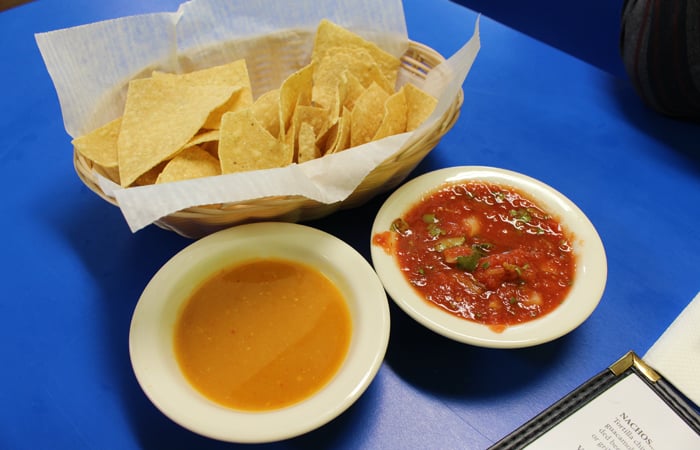 Chips and salsa are free the first round. A refill is $2.50 if your tab is under $30.