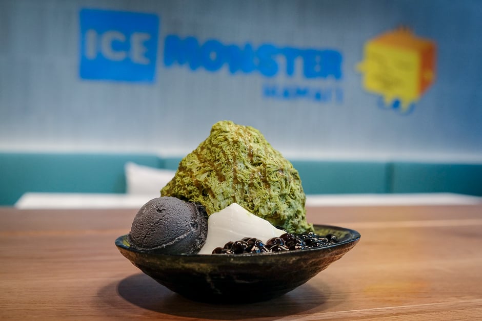 Ice Monster matcha sensation shave ice