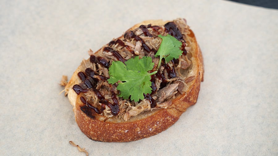 Kalua pig toast