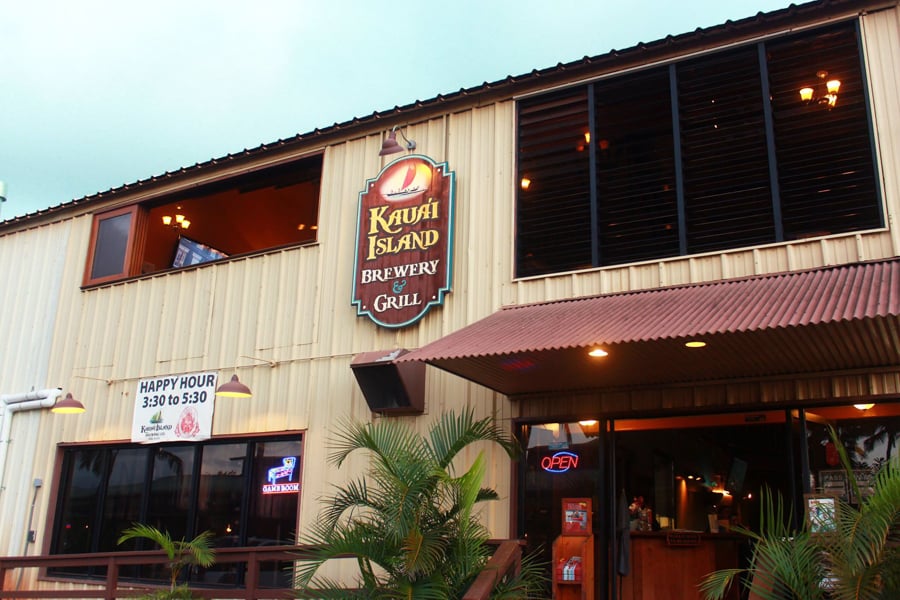 Kauai Island Brewery in Port Allen. (Photo courtesy Kauai Island Brewery)