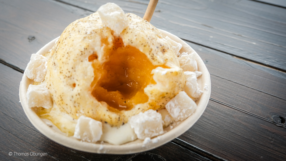 lilikoi dreamsicle shave ice