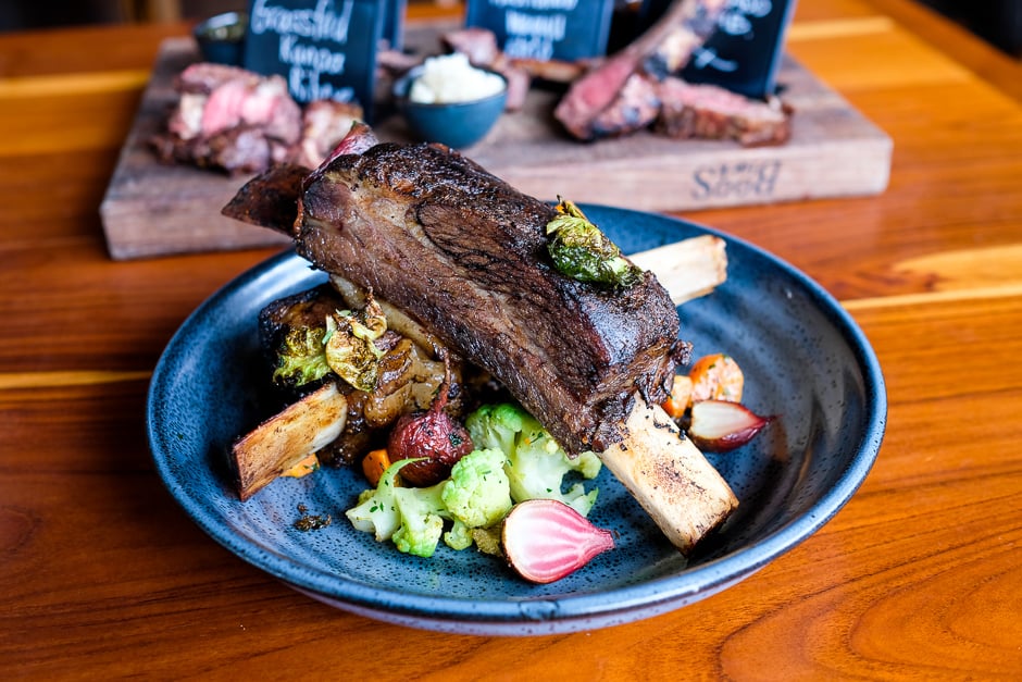 Succulent local Kunoa Cattle Co beef ribs