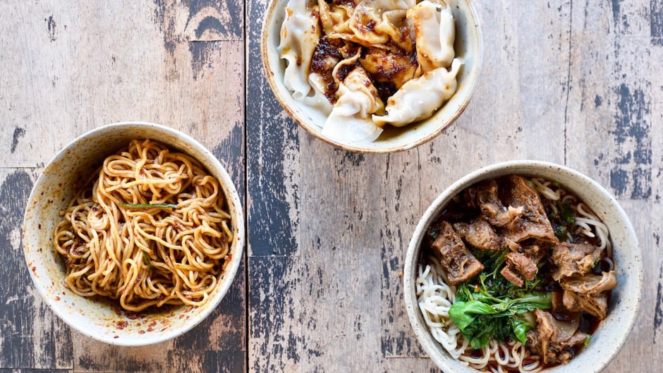 Sichuan noodles and dumplings