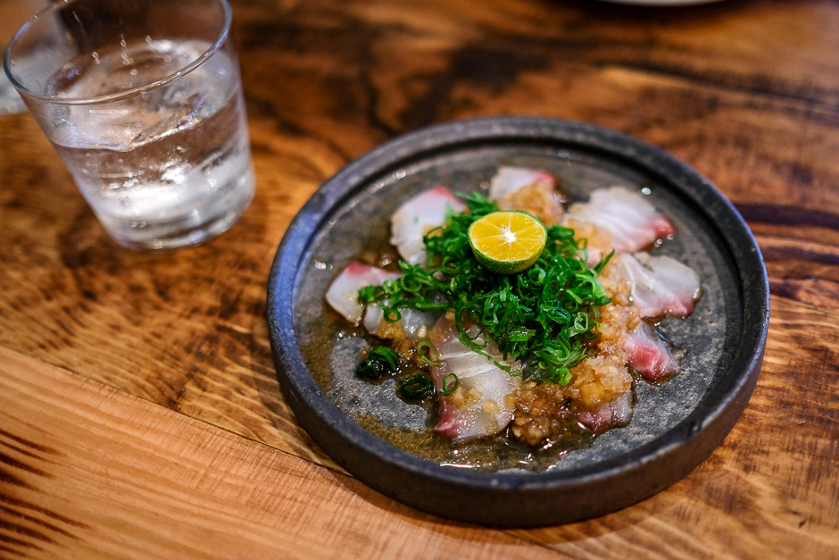 Minori Izumi Dai Carpaccio sashimi appetizer