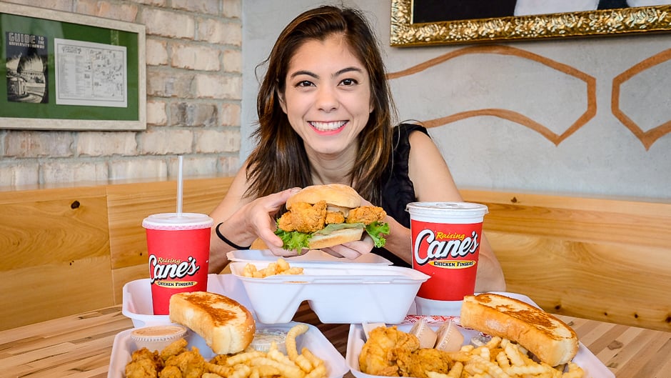 Raising Cane's core specialties are chicken fingers, crinkle fries, Texas toast and sweet tea