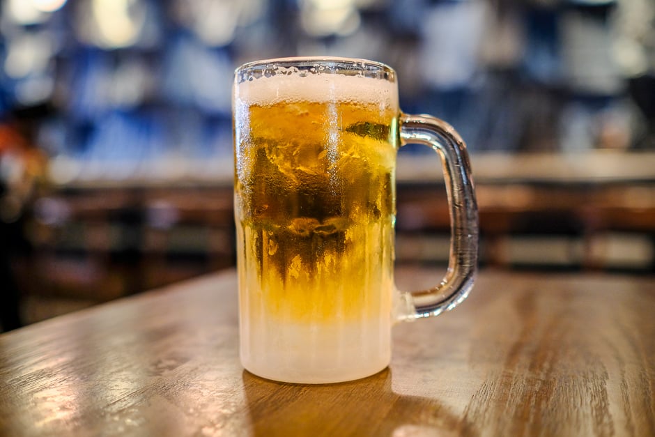 Sapporo draft beer