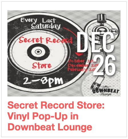 Secret Record Store: Vinyl Pop Up in Downbeat