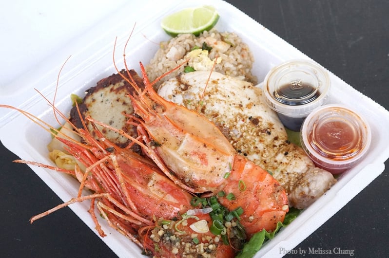 Amaebi shrimp plate