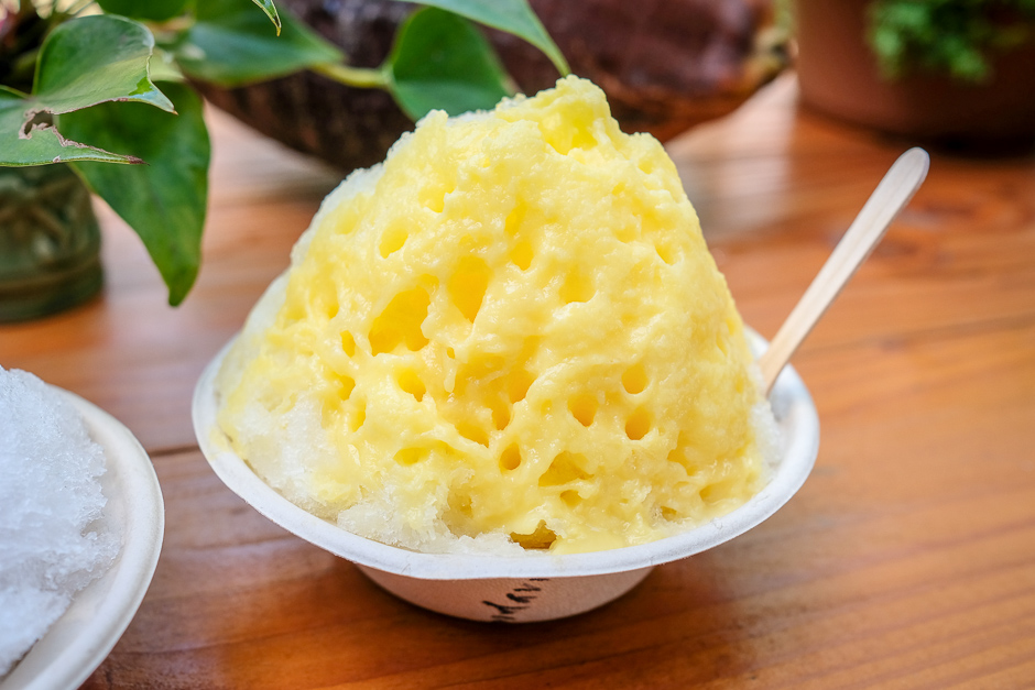 Sweet corn shave ice