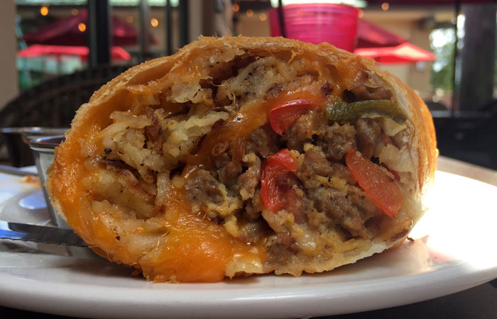 Holy mole guacamole. Ever since I moved back to Hawaii from San Diego, I’m always on the hunt for satisfying breakfast burritos. This one’s my new fav.