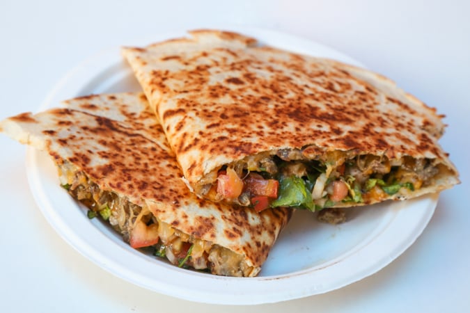 The quesadillas ($12) are fully loaded and a large meal for any appetite. The fresh tortilla has a nice crisp.