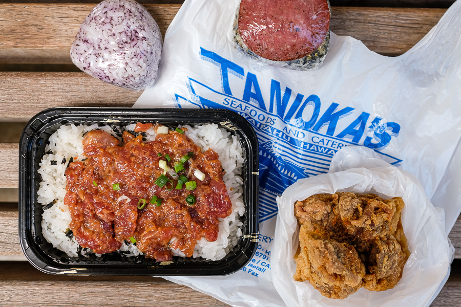 Tanioka's food on a bag