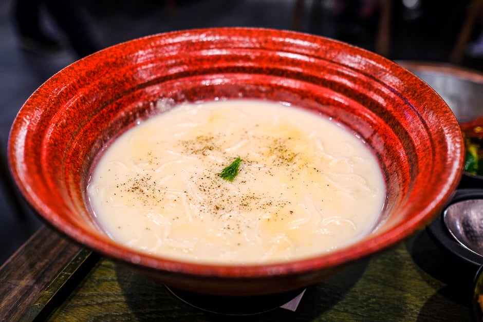 Large cream udon at TsuruTonTan