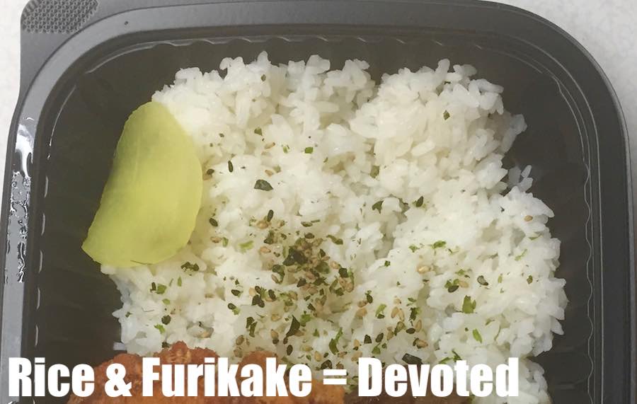 Furikake rice in a Zip Pac bento