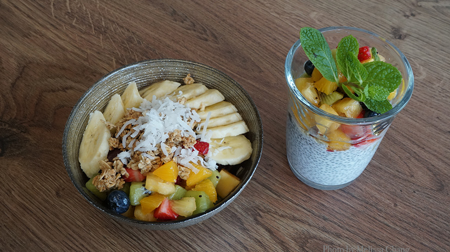 açaí bowl chia pudding