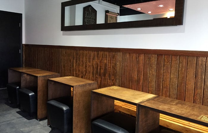 The ice cream shop’s chalkboard menu and interior are reminiscent of the trendy places you’d find in Kakaako. You’ll almost forget you’re out west.