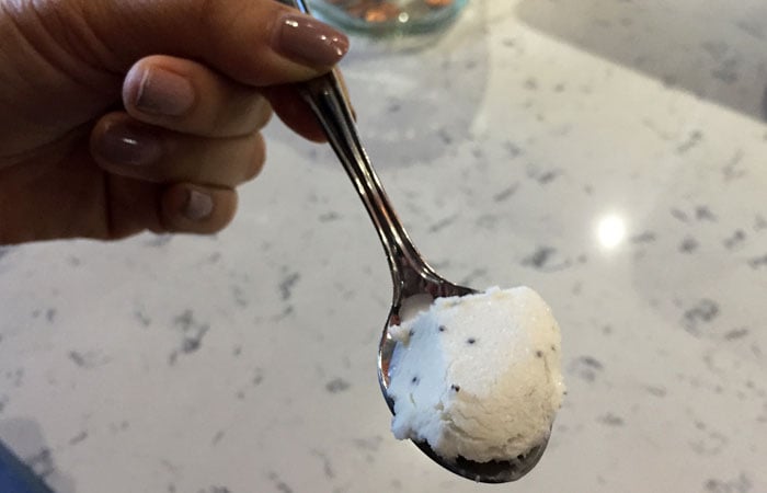 Black Sheep even provides samples on real silverware. For those who love Portland- and L.A.-based Salt & Straw (https://saltandstraw.com) — Black Sheep is the Hawaii version.