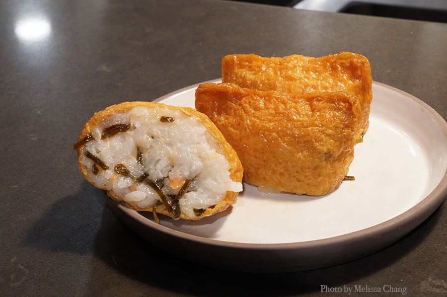 chicken fat rice inari