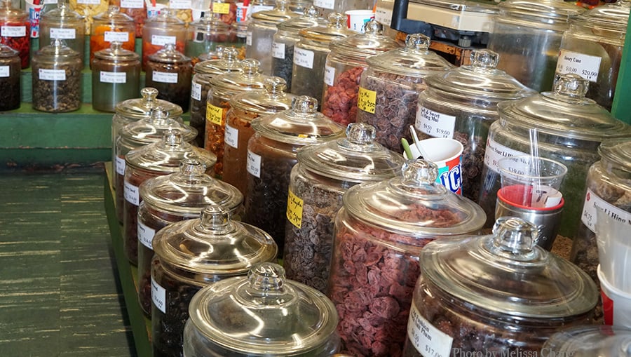 crack seed store glass jar selection