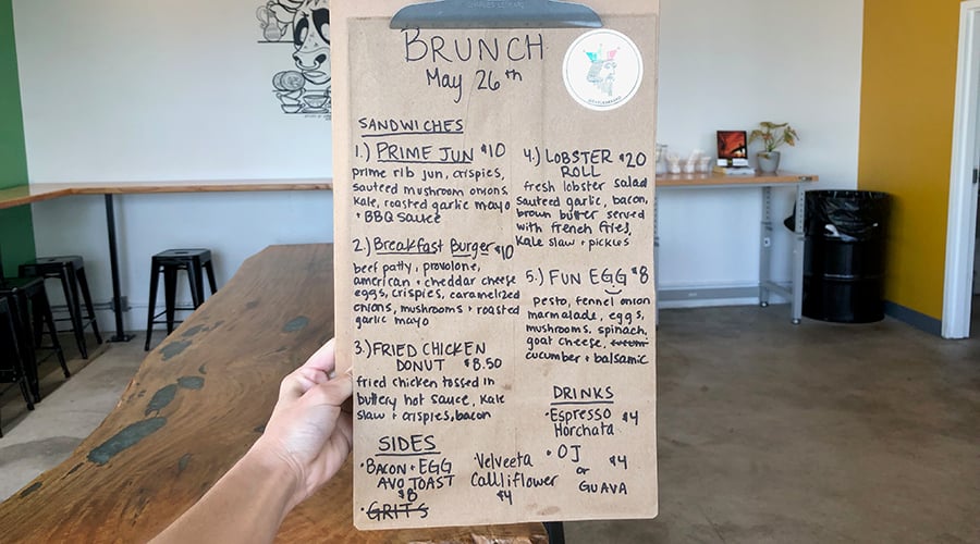 EARL Kakaako brunch menu
