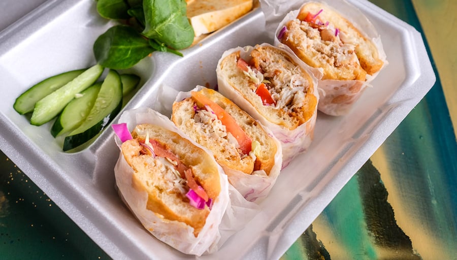Feast at Anasia warm butter crab sandwich