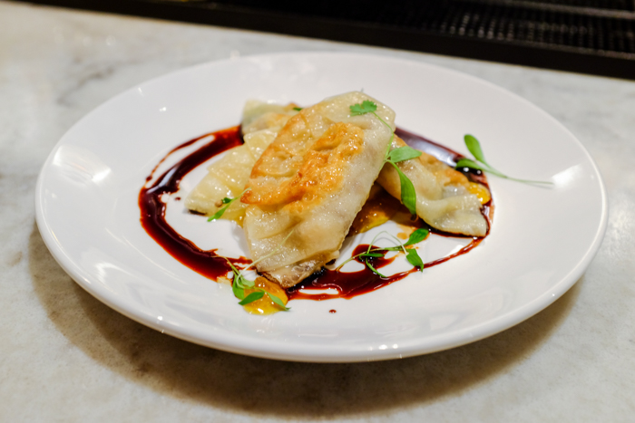 The Foie Gras Gyoza ($17) is a ballet of flavors and textures. The tart Maui Upcountry poha berry jam cuts the richness of the foie and will keep you double- and triple-dipping. 