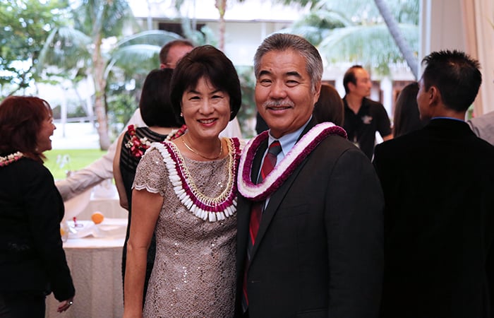 Governor David Ige and his wife Dawn were in attendance. 