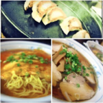 GYOZA NO OHSHO: Gyoza, cheese gyoza and kalua pork gyoza