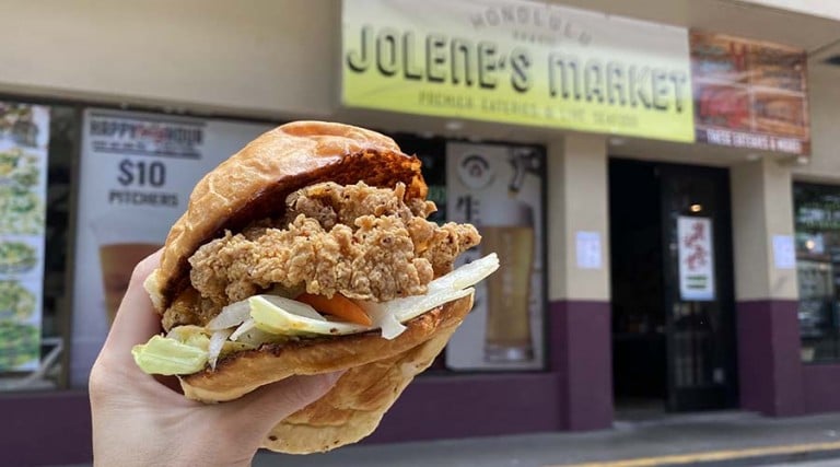 Jolene's Market just debuted a fried chicken sandwich