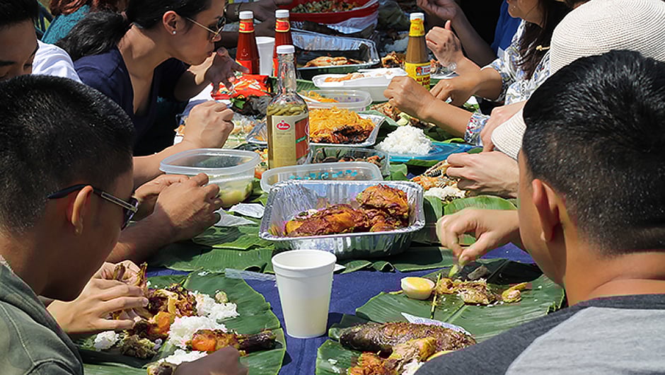 This is kamayan Filipinostyle benefit feast coming 4/27