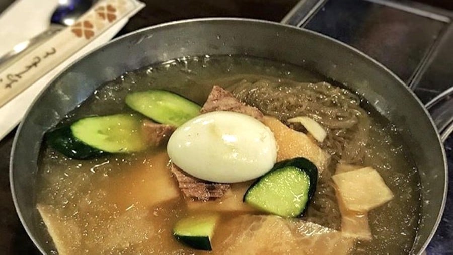 Korean cold noodles for summer