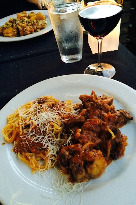 Oxtail osso bucco with pasta, $27: Rich, simmered in a layered tomato sauce, fall-off-the-bone tender
