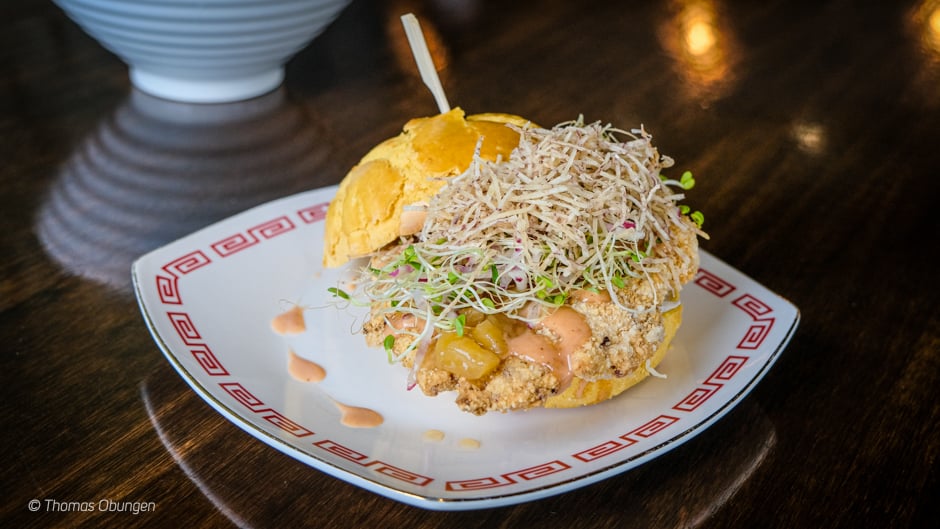 Pineapple Fried Chicken Burger