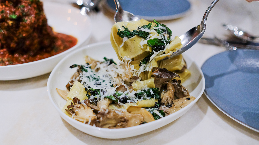 mushroom pappardelle