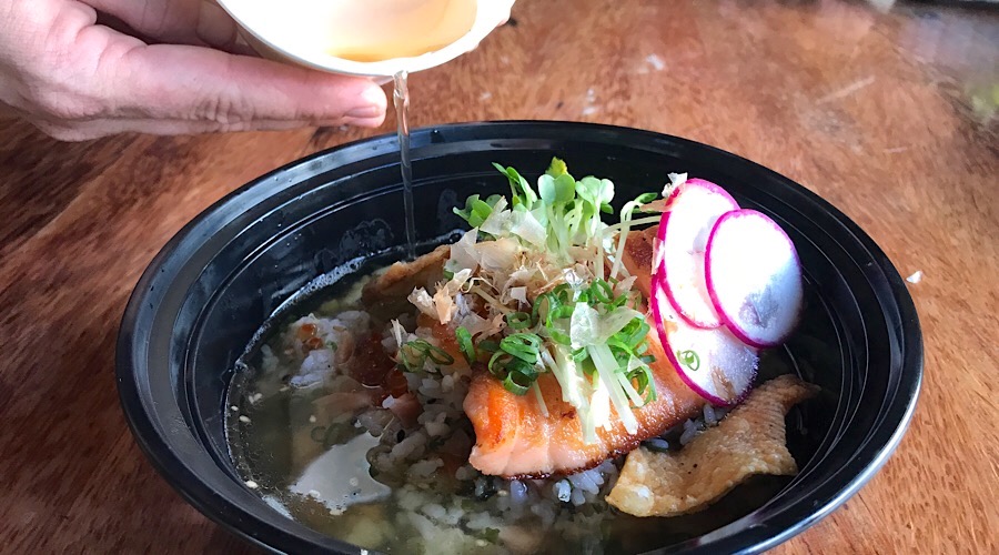 feast's version of salmon chazuke