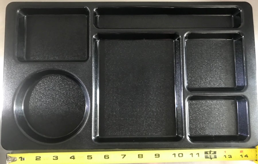 empty tv dinner tray