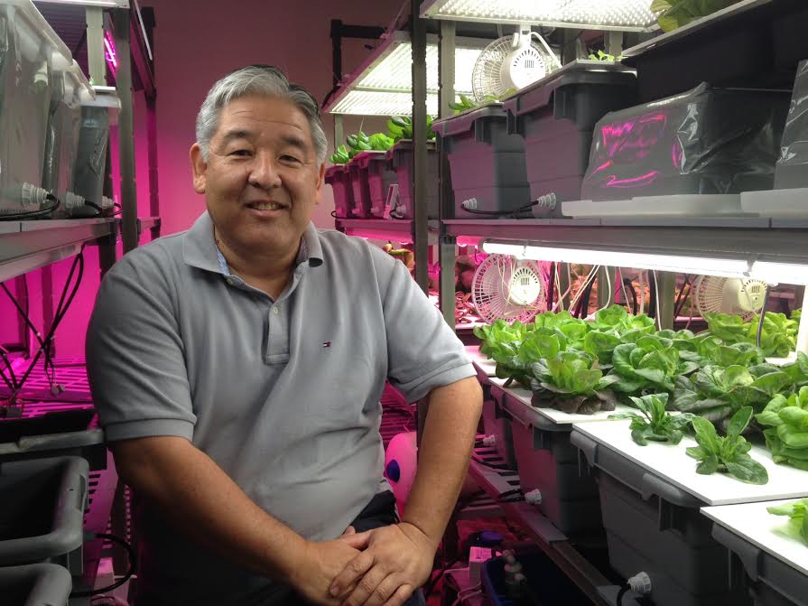 Kerry Kakazu has Hawaii's first urban/vertical farm. 