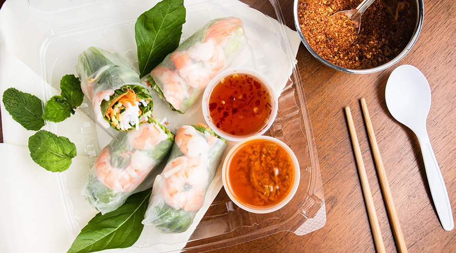 Yum Sap summer rolls