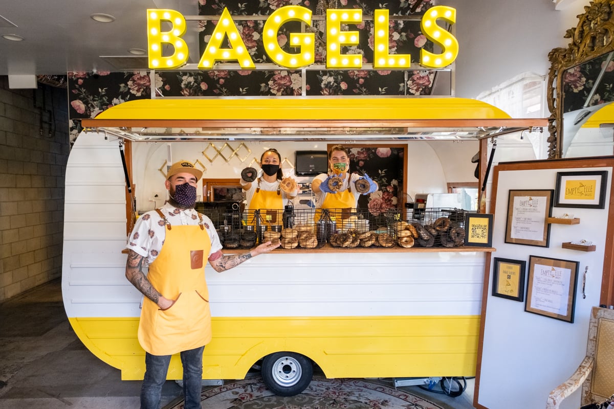 Montrealstyle Bagels with Super Local Toppings Roll Up in Kailua