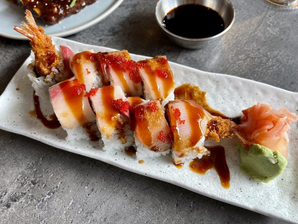 Goen Adobo Shrimp Tempura Roll Maria Burke