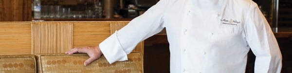 chef Alan Wong in chef's coat