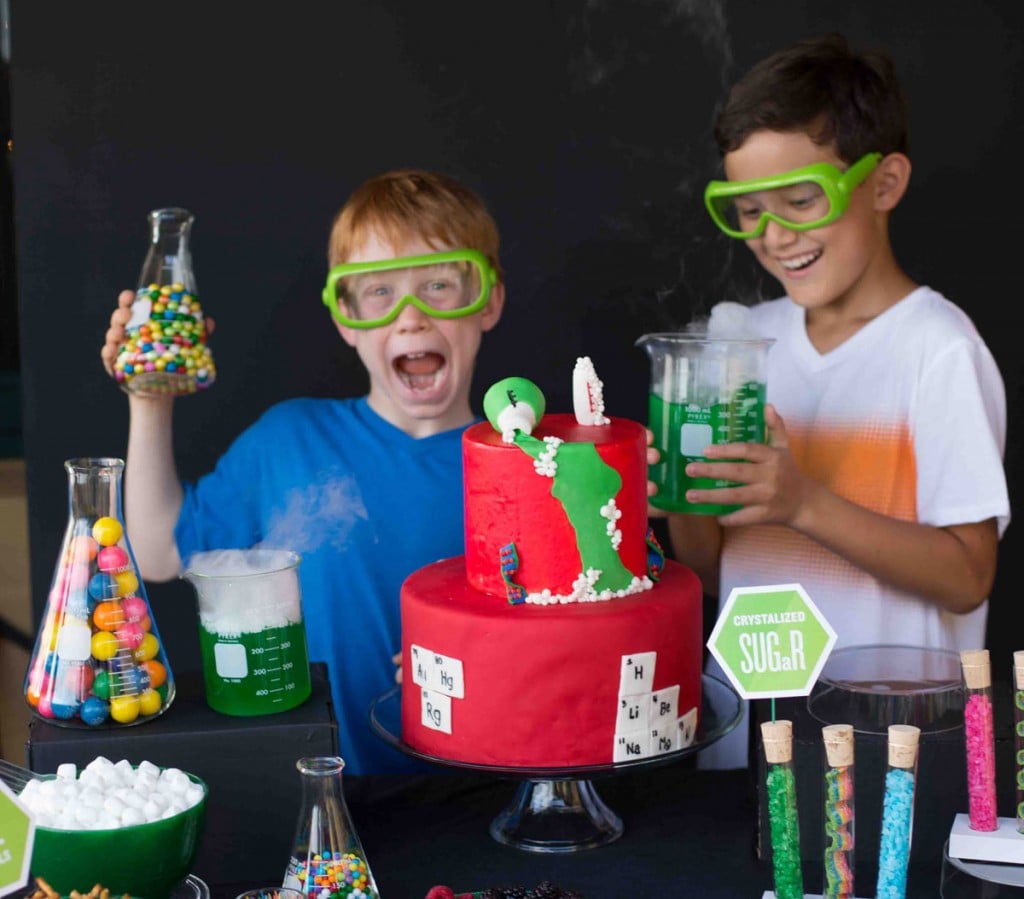 Make It Science Party Boys And Table Photo Karen Db Photography