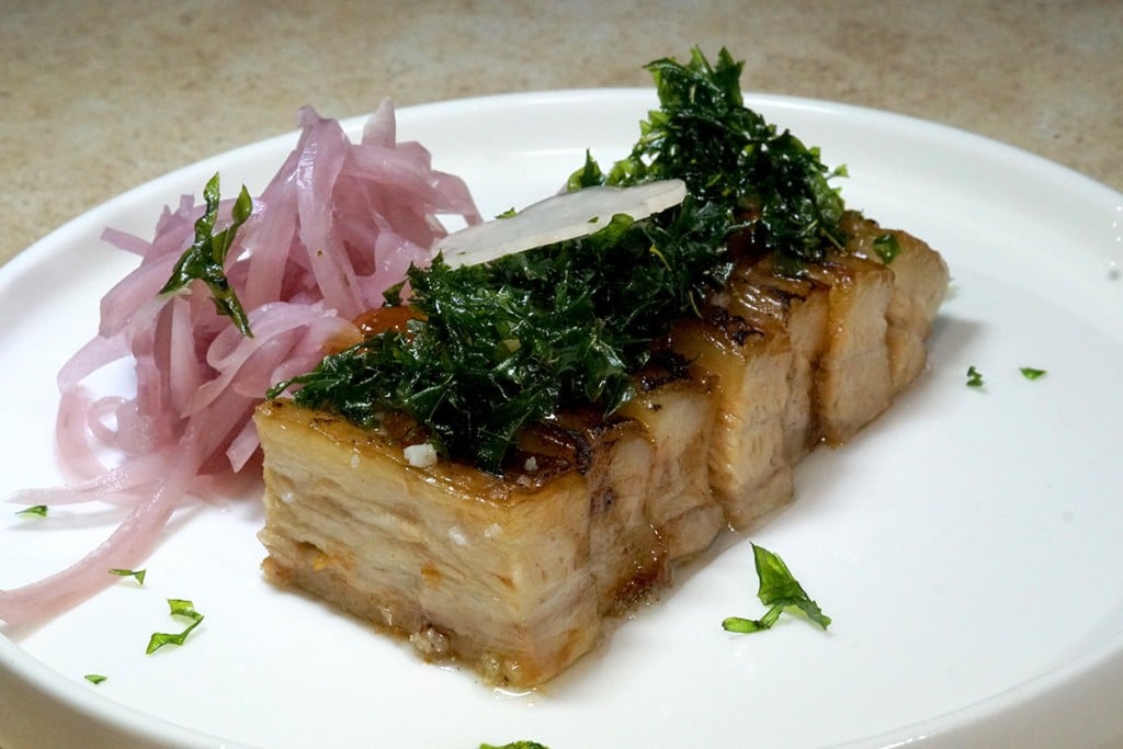 Okims Pork Belly Brulee Melissa Chang