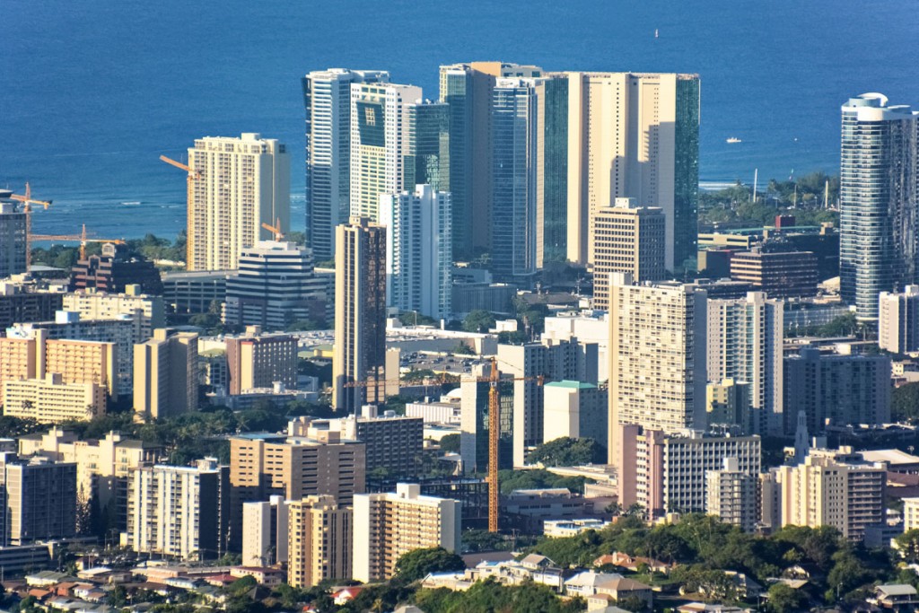 Honolulu Skyline Photo Jeremy Zero Unsplash
