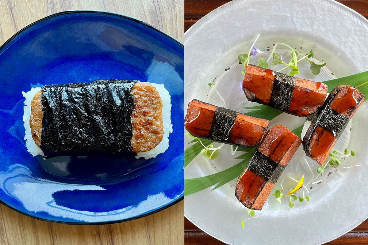 Vegan Spam Musubi with Gluten Free Teriyaki Sauce