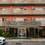 Royal Grove Hotel pink building